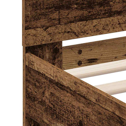 Struttura del letto con led Legno vecchio 120 x 190 cm | homemem39