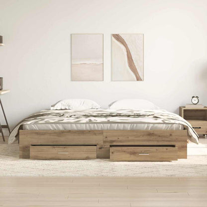Struttura del letto Rovere artigianale 180 x 200 cm | homemem39