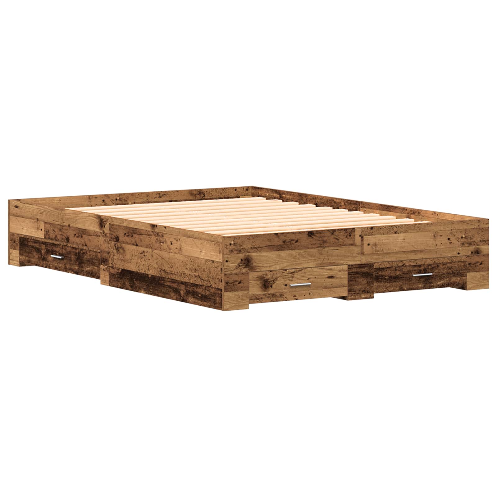Struttura del letto con cassetto Legno vecchio 160 x 200 cm | homemem39