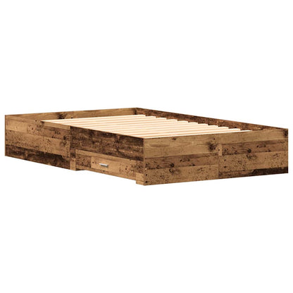 Struttura del letto con cassetto Legno vecchio 120 x 200 cm | homemem39