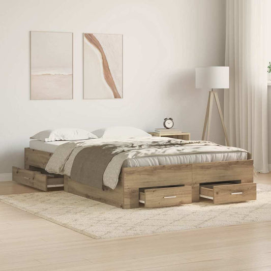 Struttura del letto Rovere artigianale 120 x 200 cm