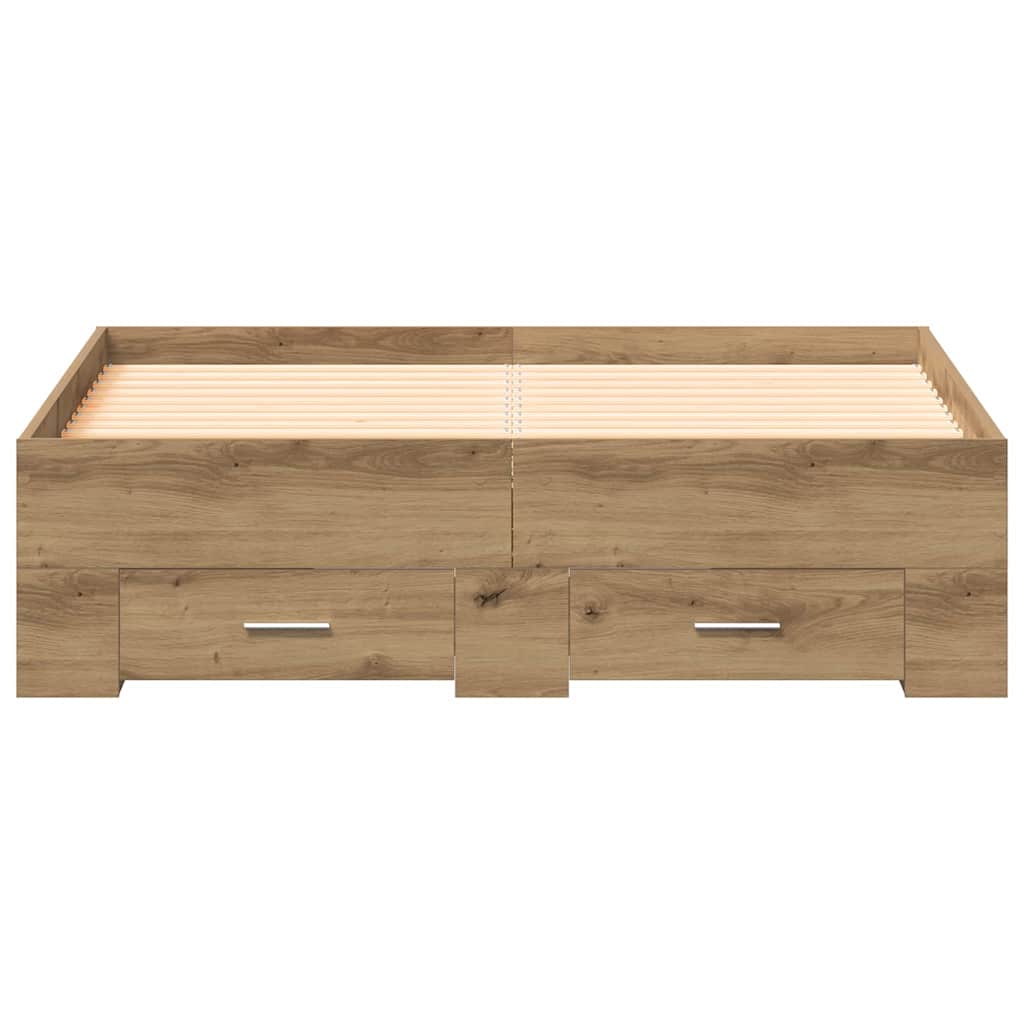Struttura del letto Rovere artigianale 120 x 200 cm | homemem39