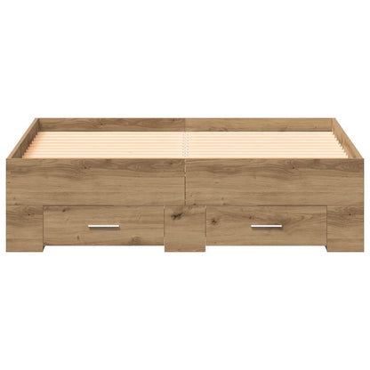 Struttura del letto Rovere artigianale 120 x 200 cm | homemem39