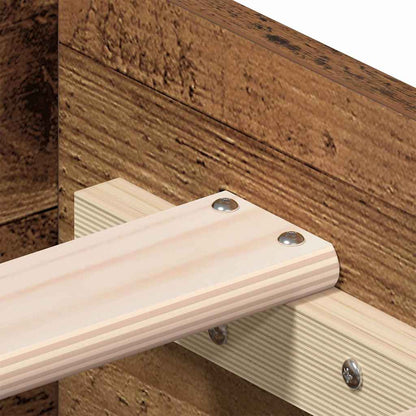 Struttura del letto con cassetto Legno vecchio 140 x 190 cm