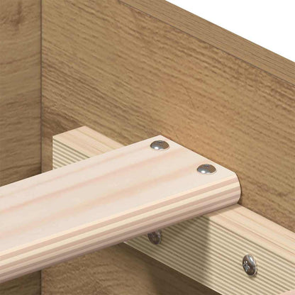 Struttura del letto Rovere artigianale 135 x 190 cm