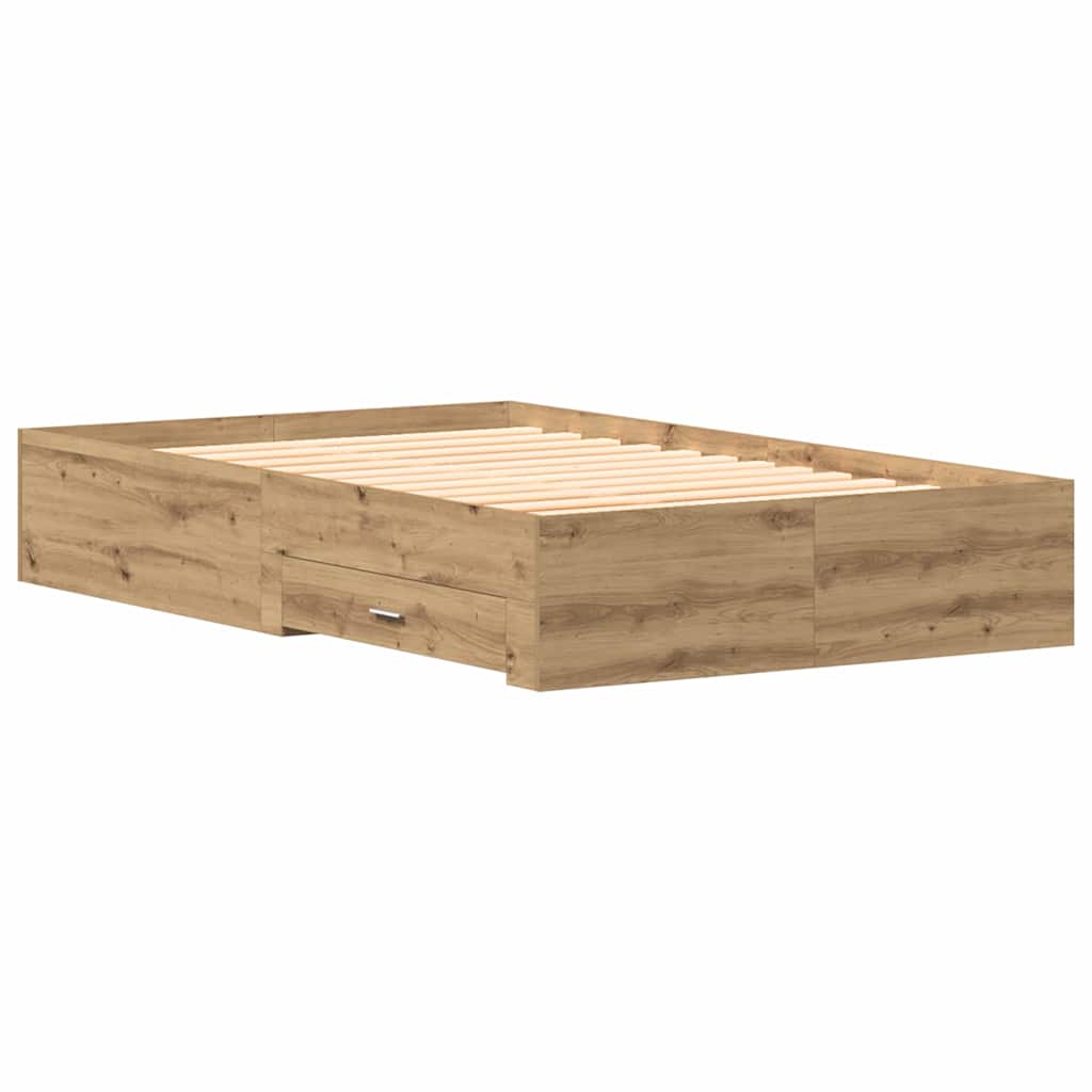 Struttura del letto Rovere artigianale 120 x 190 cm | homemem39