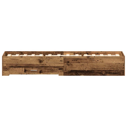 Struttura del letto con cassetto Legno vecchio 100 x 200 cm | homemem39