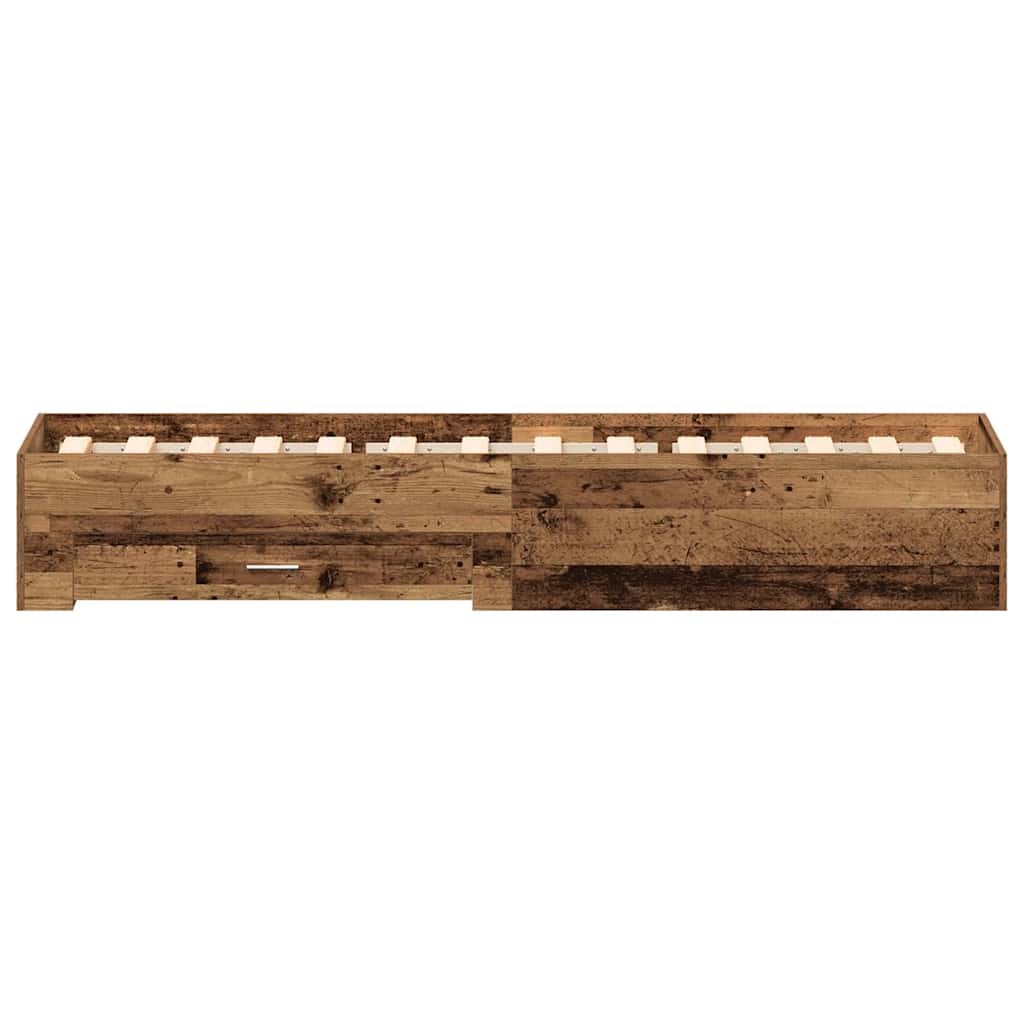 Struttura del letto Legno vecchio 90 x 200 cm Legno multistrato | homemem39