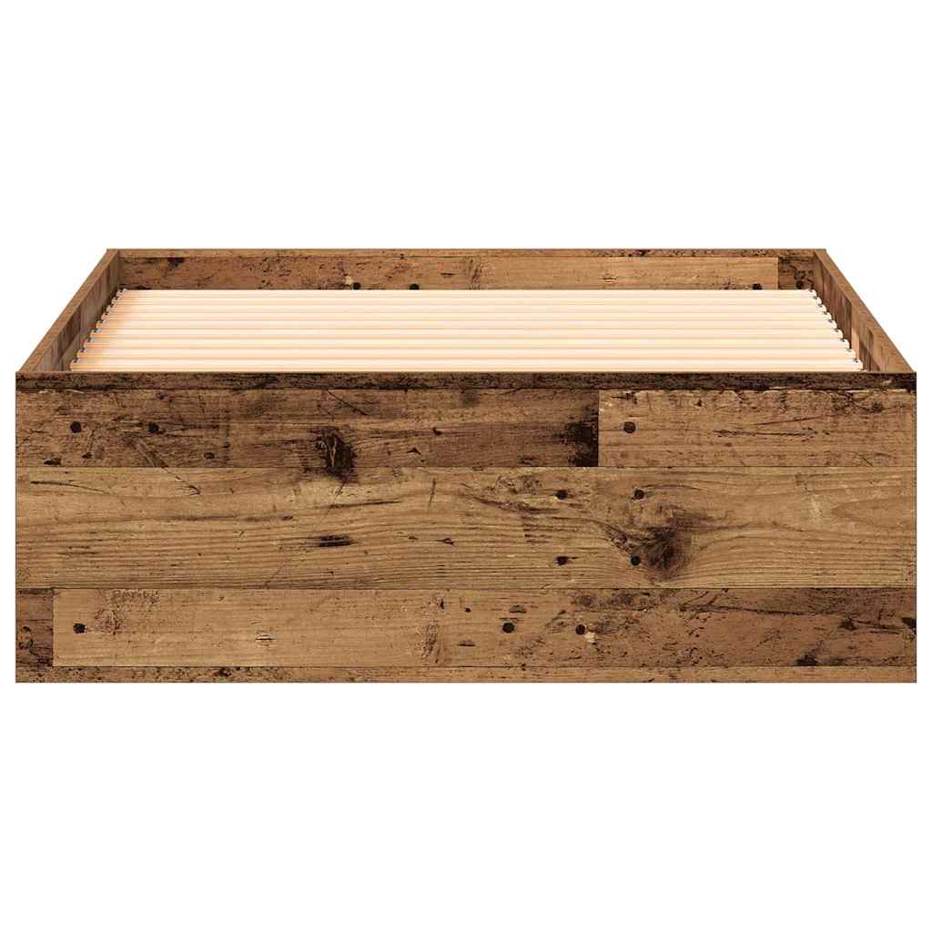 Struttura del letto Legno vecchio 90 x 190 cm Legno multistrato