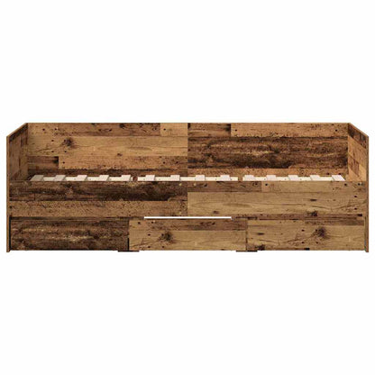 Daybed con testiera Legno vecchio 90 x 200 cm Legno multistrato | homemem39