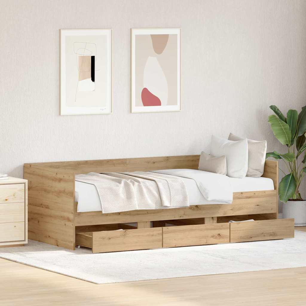 Daybed Rovere artigianale 90 x 200 cm Legno multistrato | homemem39