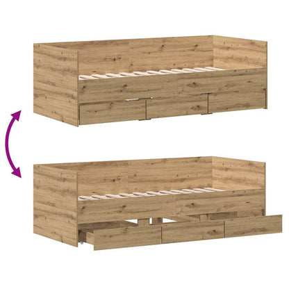 Daybed Rovere artigianale 90 x 200 cm Legno multistrato | homemem39