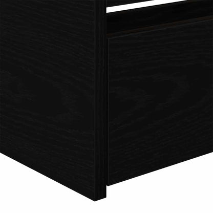 Daybed con testiera Rovere Nero 90 x 200 cm Legno multistrato | homemem39