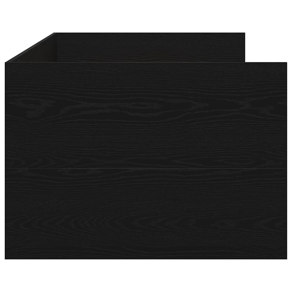 Daybed con testiera Rovere Nero 90 x 190 cm Legno multistrato | homemem39