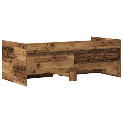Daybed con testiera Legno vecchio 75 x 190 cm Legno multistrato