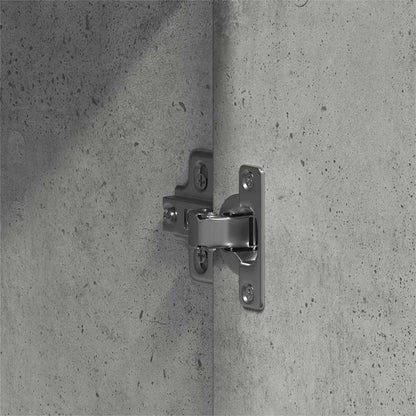 Guardaroba Grigio cemento 55 x 25 x 189 cm Legno multistrato