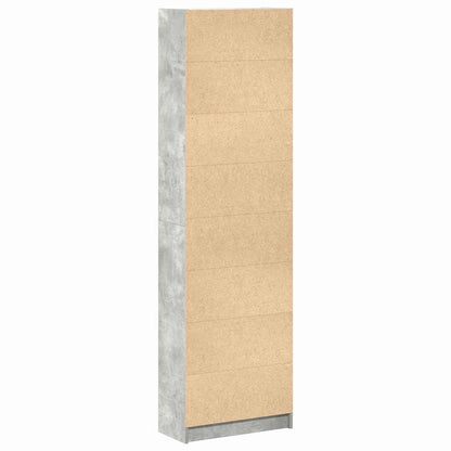 Guardaroba Grigio cemento 55 x 25 x 189 cm Legno multistrato