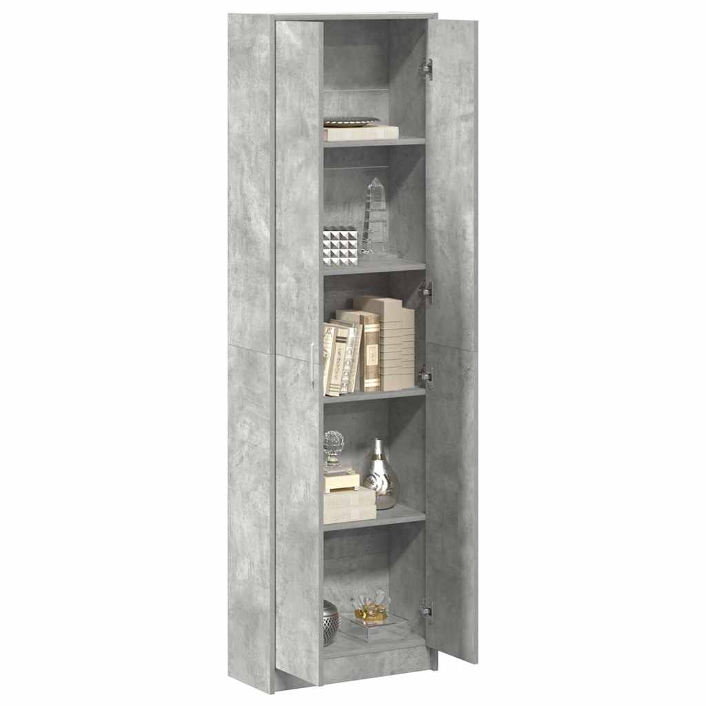 Guardaroba Grigio cemento 55 x 25 x 189 cm Legno multistrato