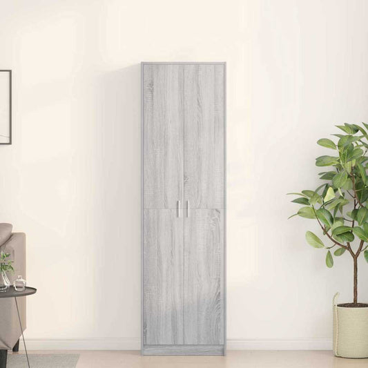 Guardaroba Grigio sonoma 55 x 25 x 189 cm Legno multistrato - homemem39