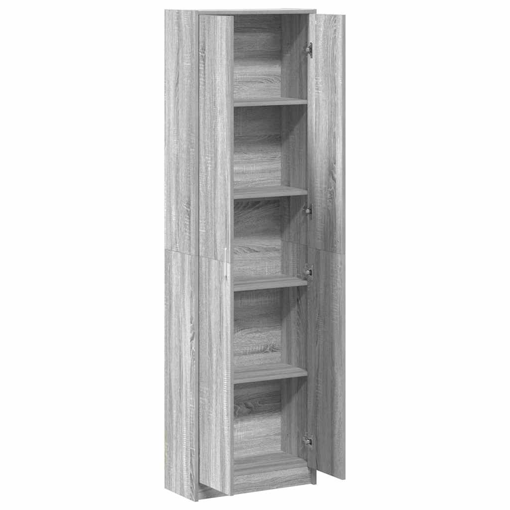 Guardaroba Grigio sonoma 55 x 25 x 189 cm Legno multistrato - homemem39
