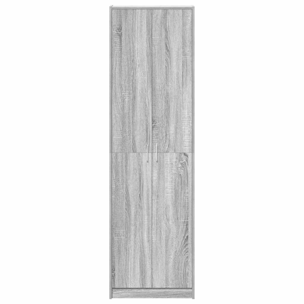Guardaroba Grigio sonoma 55 x 25 x 189 cm Legno multistrato - homemem39