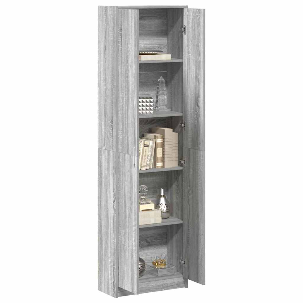 Guardaroba Grigio sonoma 55 x 25 x 189 cm Legno multistrato - homemem39