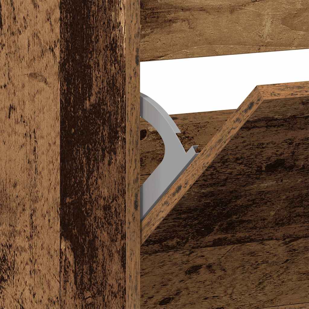 Mobile per scarpe con porta Legno vecchio 80 x 21 x 163,5 cm