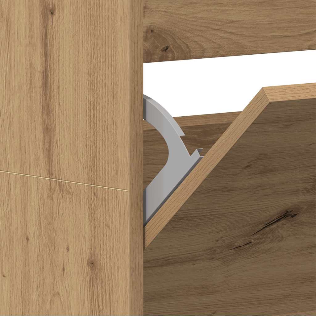 Mobile per scarpe Rovere artigianale 80 x 21 x 163,5 cm