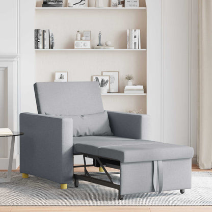 Divano letto estraibile singolo Grigio chiaro 90 x 165 x 87 cm | homemem39
