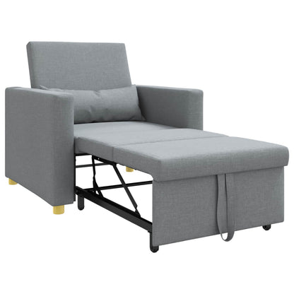 Divano letto estraibile singolo Grigio chiaro 90 x 165 x 87 cm | homemem39
