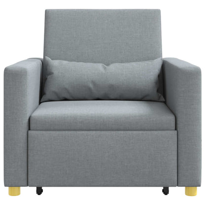 Divano letto estraibile singolo Grigio chiaro 90 x 165 x 87 cm | homemem39