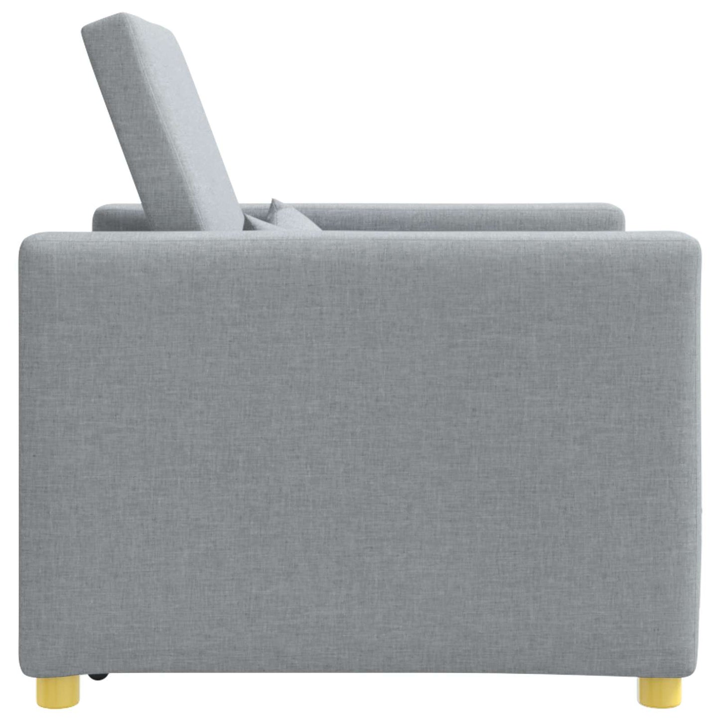 Divano letto estraibile singolo Grigio chiaro 90 x 165 x 87 cm | homemem39