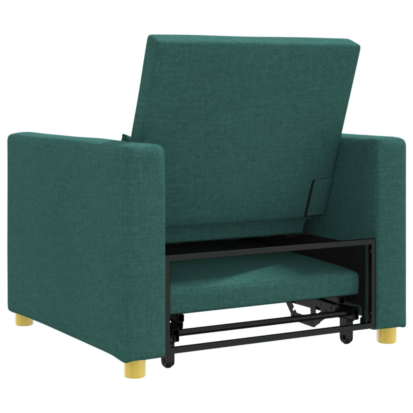 Divano letto estraibile singolo Verde scuro 90 x 165 x 87 cm | homemem39
