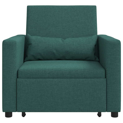 Divano letto estraibile singolo Verde scuro 90 x 165 x 87 cm