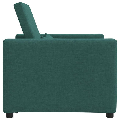 Divano letto estraibile singolo Verde scuro 90 x 165 x 87 cm
