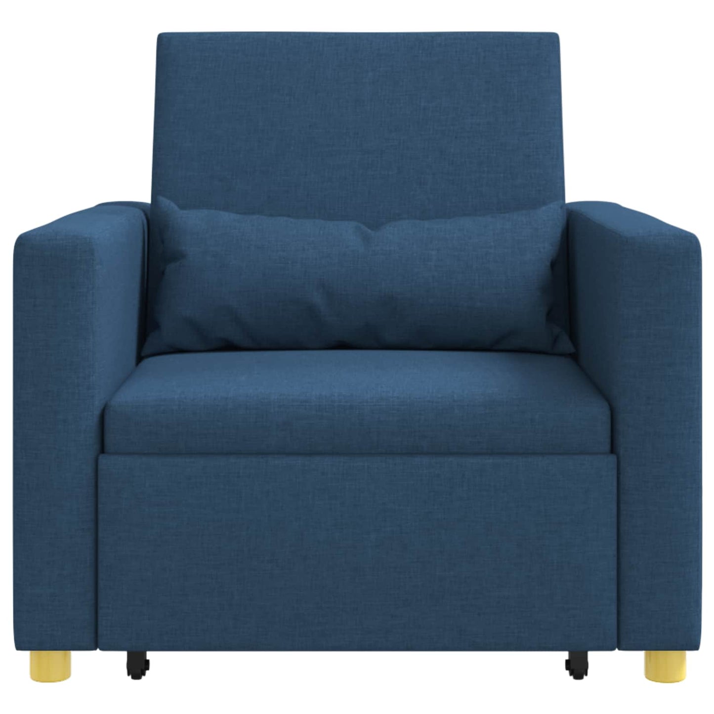 Divano letto estraibile singolo Blu 90 x 165 x 87 cm Tessuto