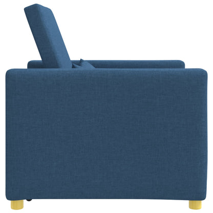 Divano letto estraibile singolo Blu 90 x 165 x 87 cm Tessuto