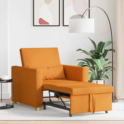 Divano letto estraibile singolo Giallo scuro 90 x 165 x 87 cm | homemem39