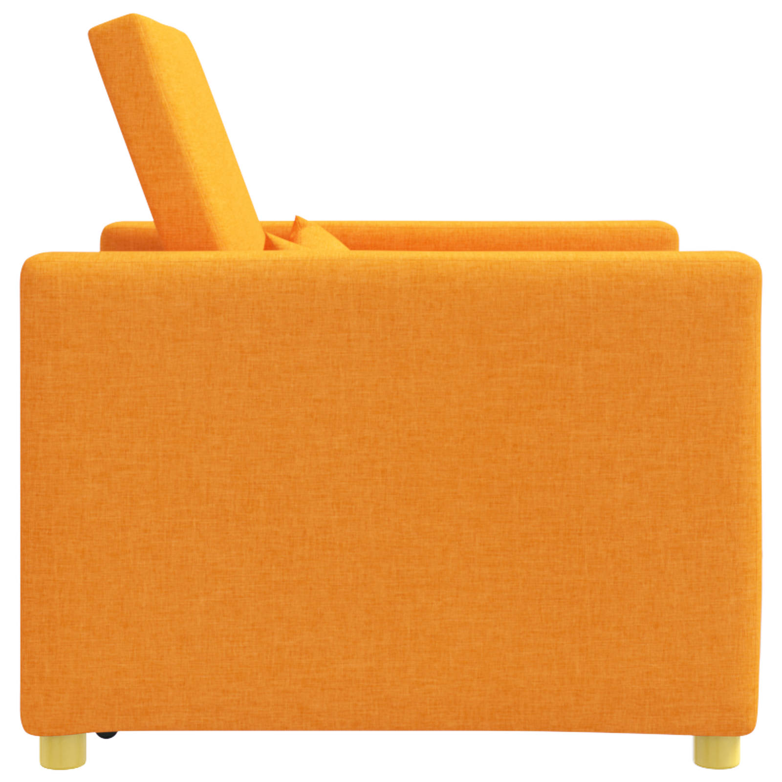 Divano letto estraibile singolo Giallo scuro 90 x 165 x 87 cm | homemem39