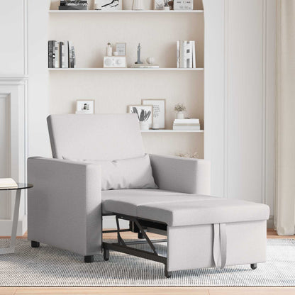 Divano letto estraibile singolo Grigio nuvola 90 x 165 x 87 cm