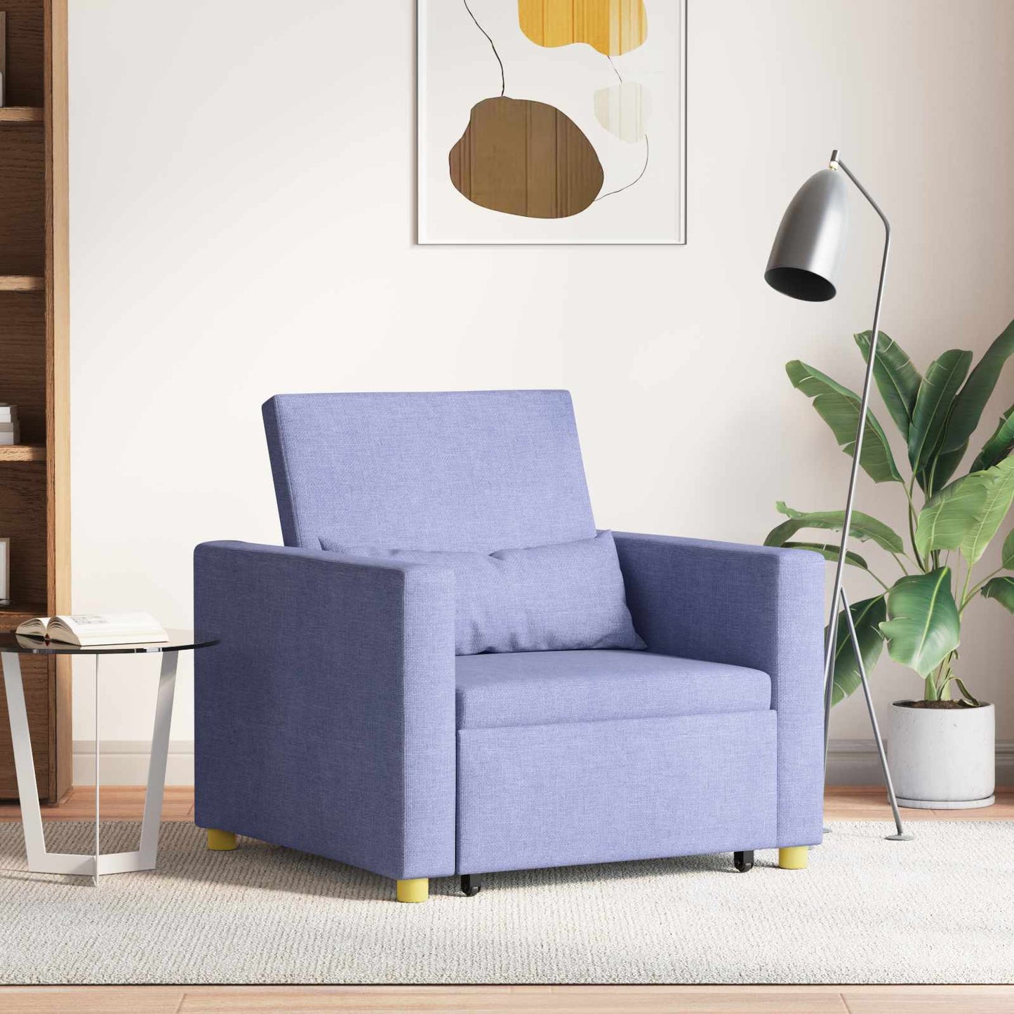 Divano letto estraibile singolo Blu Jeans 90 x 165 x 87 cm