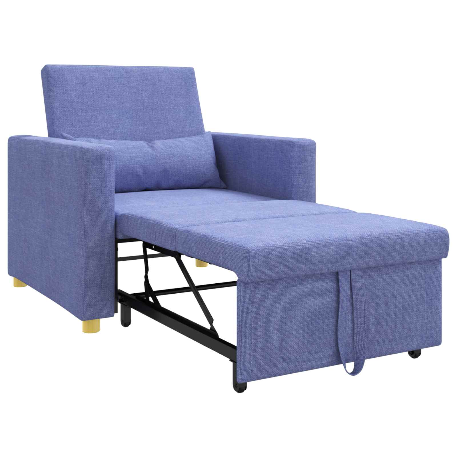 Divano letto estraibile singolo Blu Jeans 90 x 165 x 87 cm | homemem39