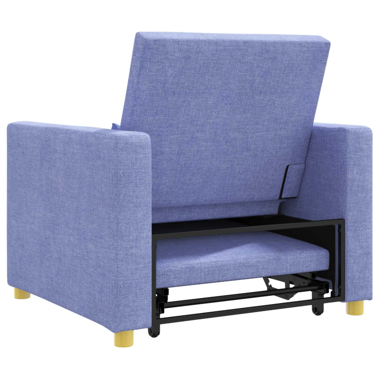 Divano letto estraibile singolo Blu Jeans 90 x 165 x 87 cm | homemem39