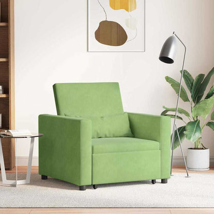 Divano letto estraibile singolo Verde chiaro 90 x 165 x 87 cm