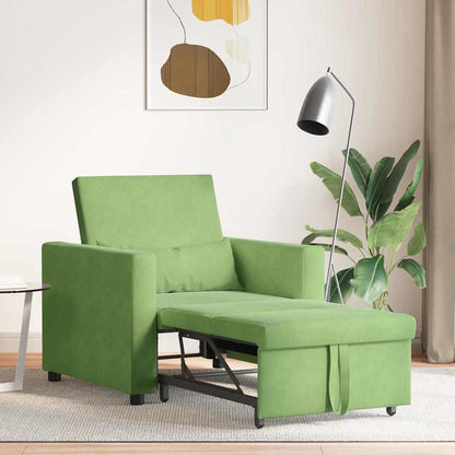 Divano letto estraibile singolo Verde chiaro 90 x 165 x 87 cm