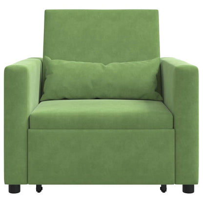 Divano letto estraibile singolo Verde chiaro 90 x 165 x 87 cm