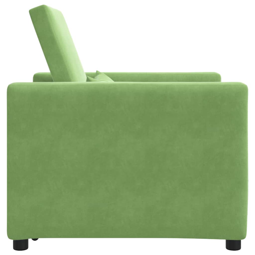 Divano letto estraibile singolo Verde chiaro 90 x 165 x 87 cm