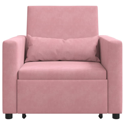 Divano letto estraibile singolo Rosa chiaro 90 x 165 x 87 cm