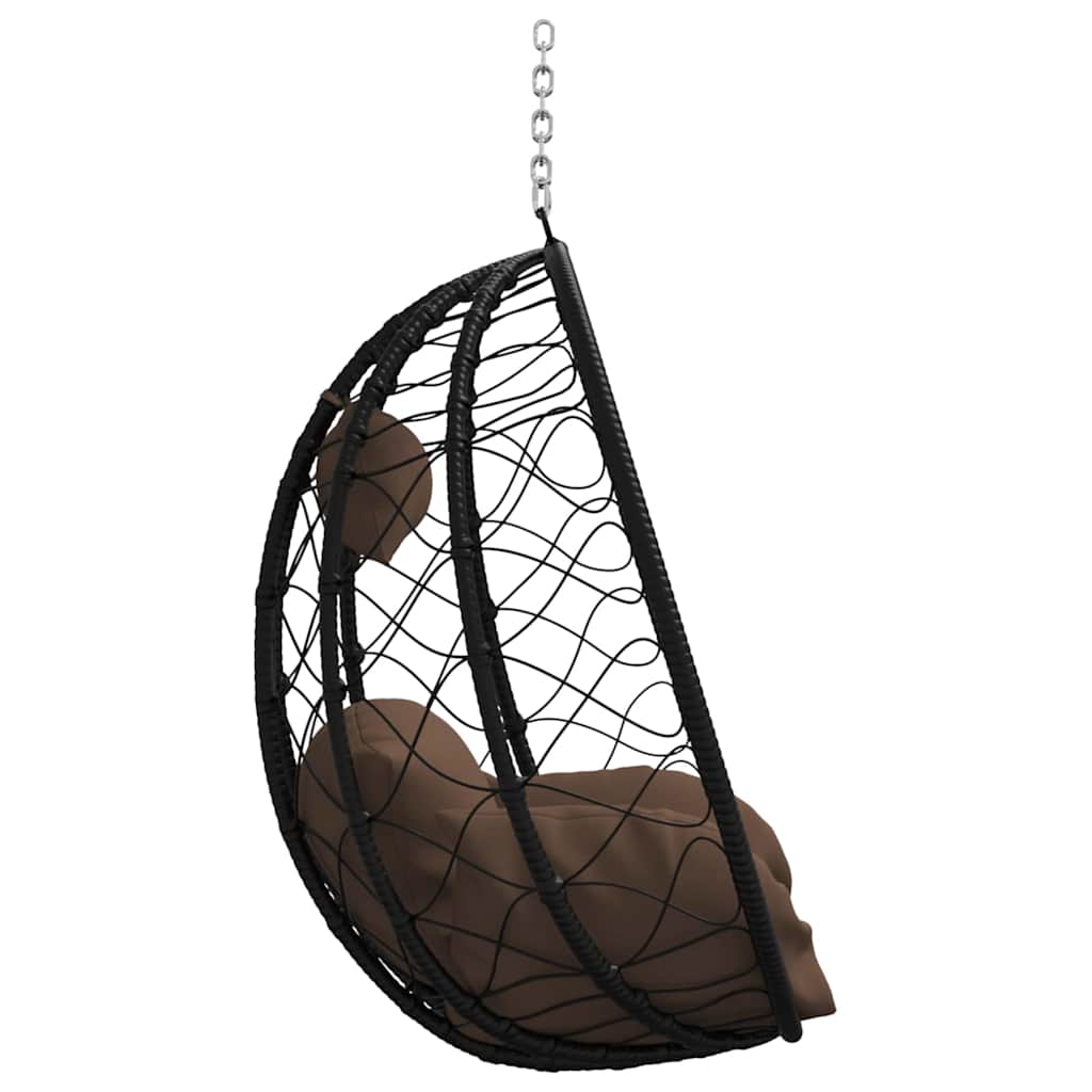Sedia uovo sospesa Caffè 91,5 x 54,5 x 107 cm polyrattan | homemem39