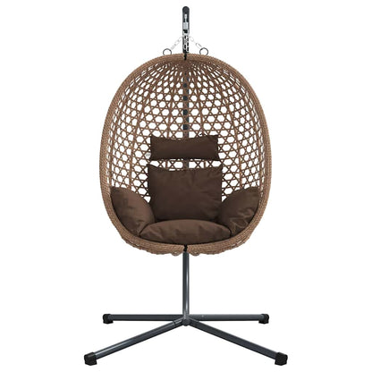 Sedia uovo sospesa Caffè 104 x 100 x 191 cm polyrattan | homemem39